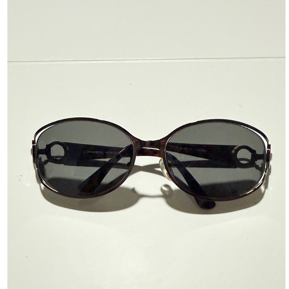 Charriol Sunglass Frames Tortoise Gold Crystal Designer Eyewear